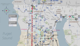 Seattle Bus Routes Map - Northwest