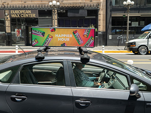 Miami Rideshare (Uber/Lyft) Vehicle Top Advertising