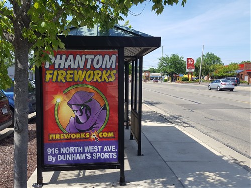 Ann Arbor MI Bus Stop Shelter Advertising