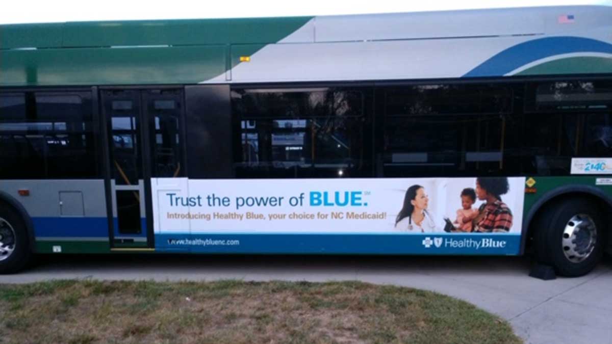 Anthem Insurance Greensboro Bus Advertising
