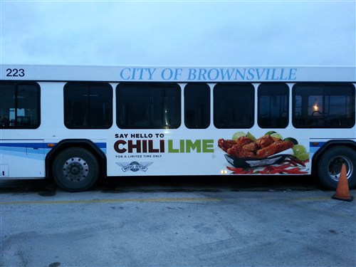 Brownsville TX Bus Advertising