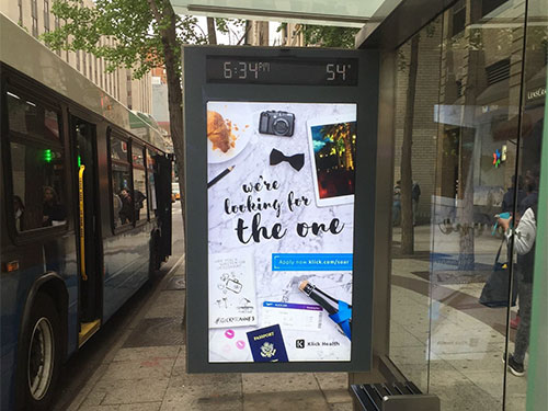 Digital/LED/Video Bus Stop Shelter Ads