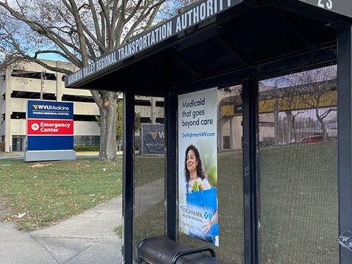 Charleston, WV Bus Stop Shelter Advertising