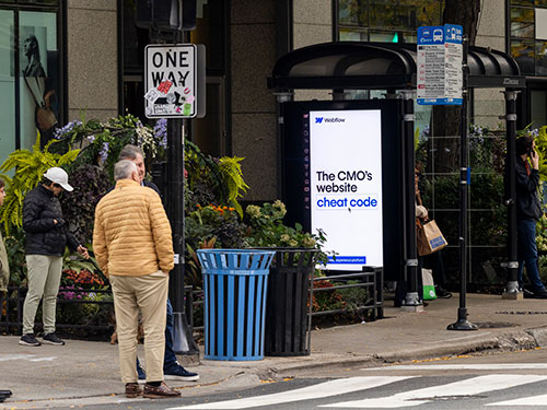 Chicago Bus Stop Shelter Advertising, Digital