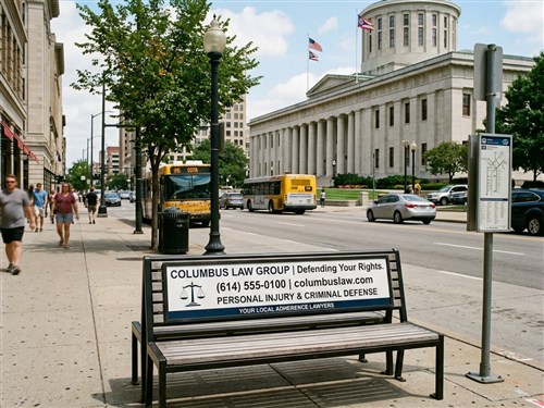 Columbus OH Transit Bench Advertising
