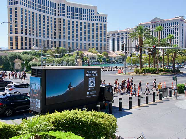 Discover Boating Mobile Digital/LED Billboard Truck Advertising in Las Vegas
