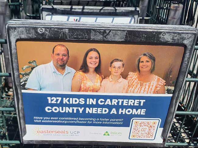 Easterseals Grocery Store Shopping Cart Ads