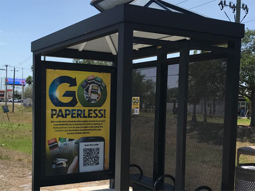 Fort Myers Bus Stop Shelter Advertising