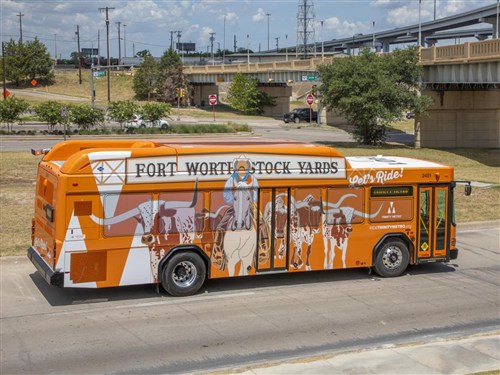 Fort Worth TX Bus Advertising
