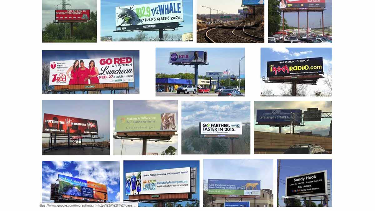 Hartford and New Haven, CT Billboards