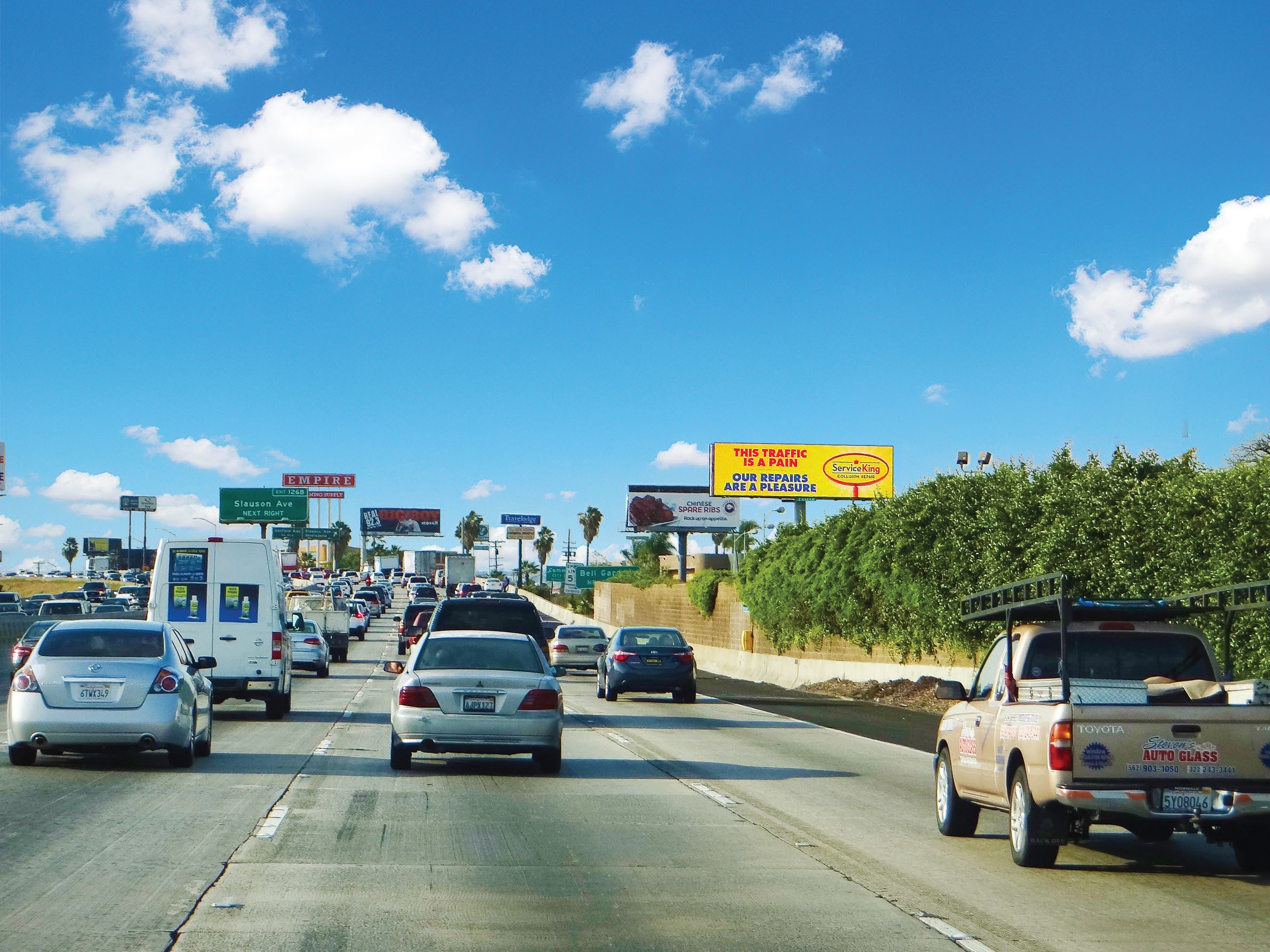 Digital billboard in road traffic
