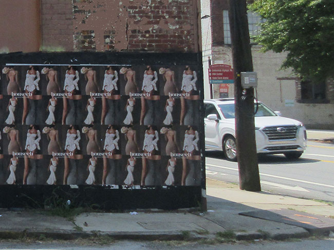 House of CB Wheat Paste Advertising to Promote New Store