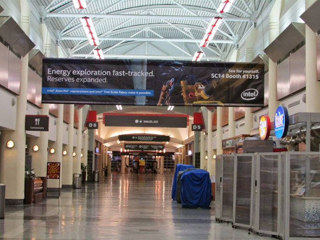 Intel Airport Advertising