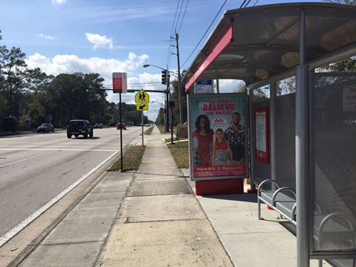 Jacksonville Bus Stop Shelter Advertising