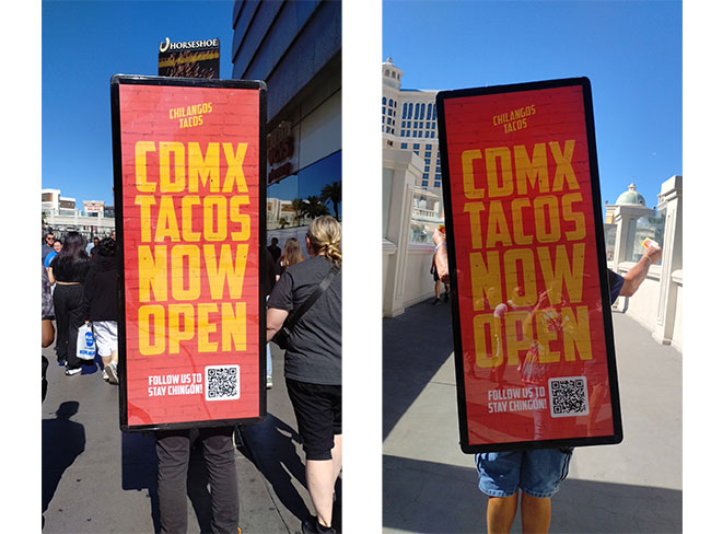 Las Vegas Walking Billboard Advertising 1