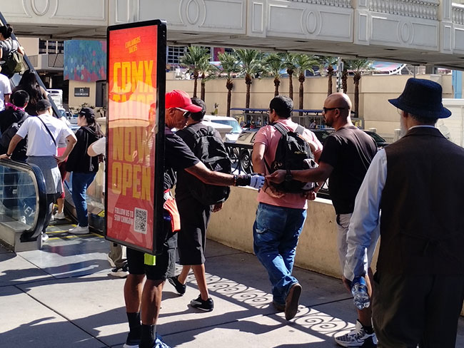 Las Vegas Walking Billboard Advertising 1