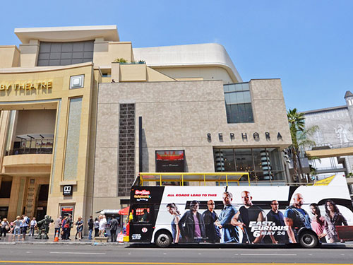 Los Angeles Double Decker Sightseeing Tour Bus Advertising