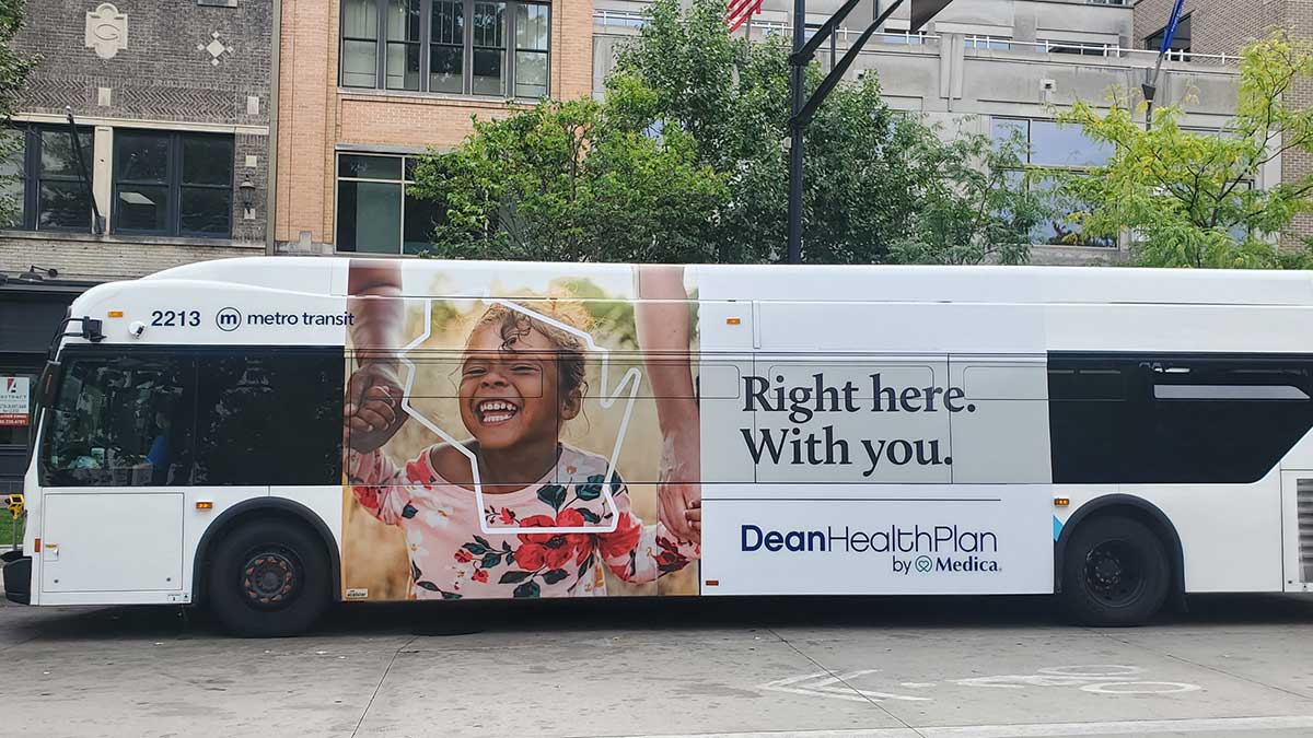 Dean Health Madison, WI Transit Bus Advertising
