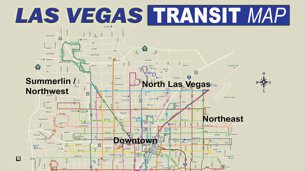Las Vegas Bus Routes Map