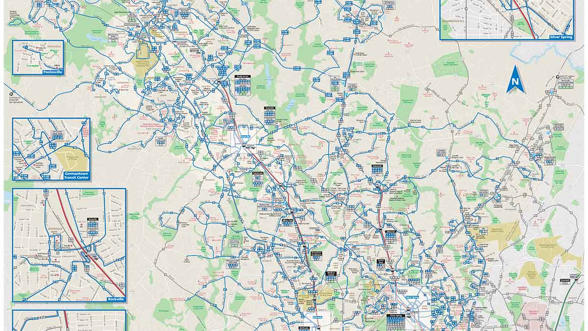Montgomery County Bus Routes Map