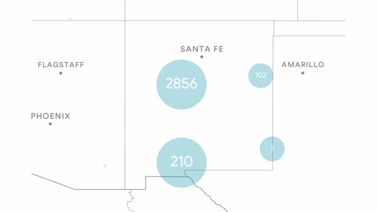 New Mexico (NM) Billboards Map