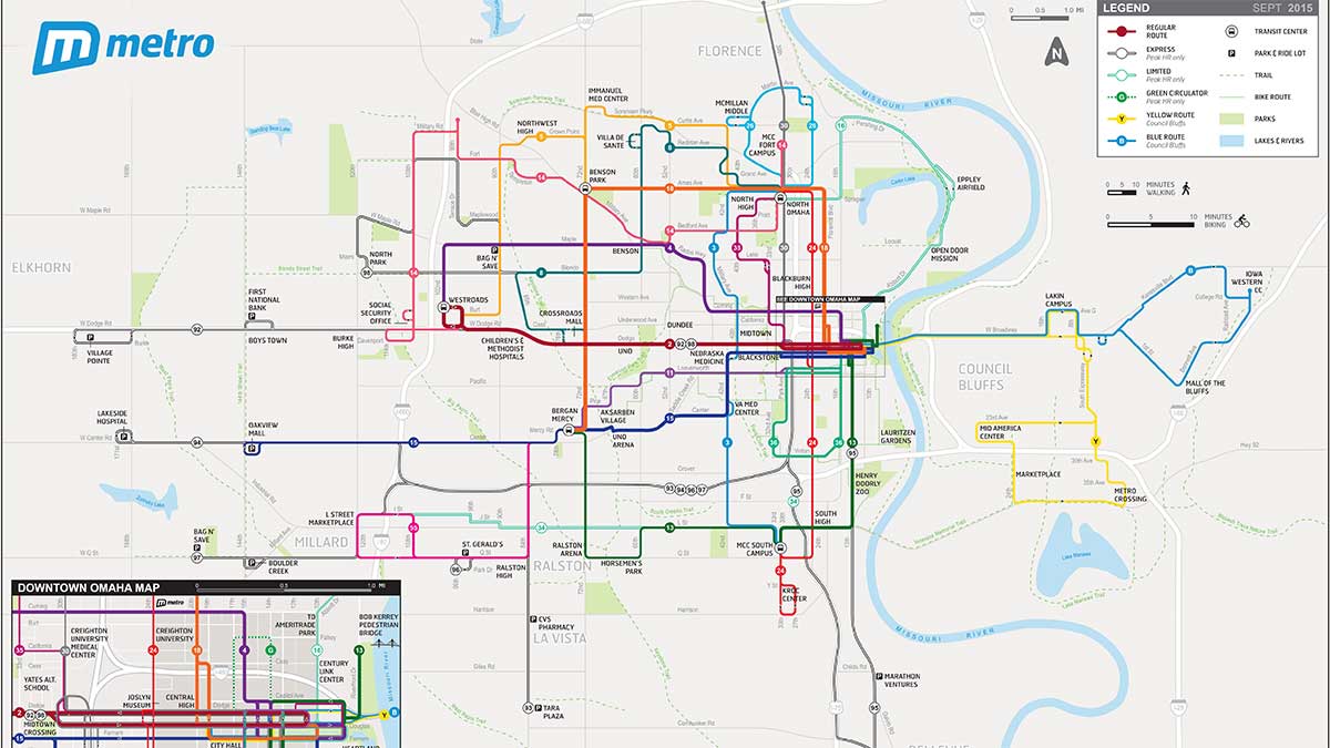 Omaha Bus Routes Map