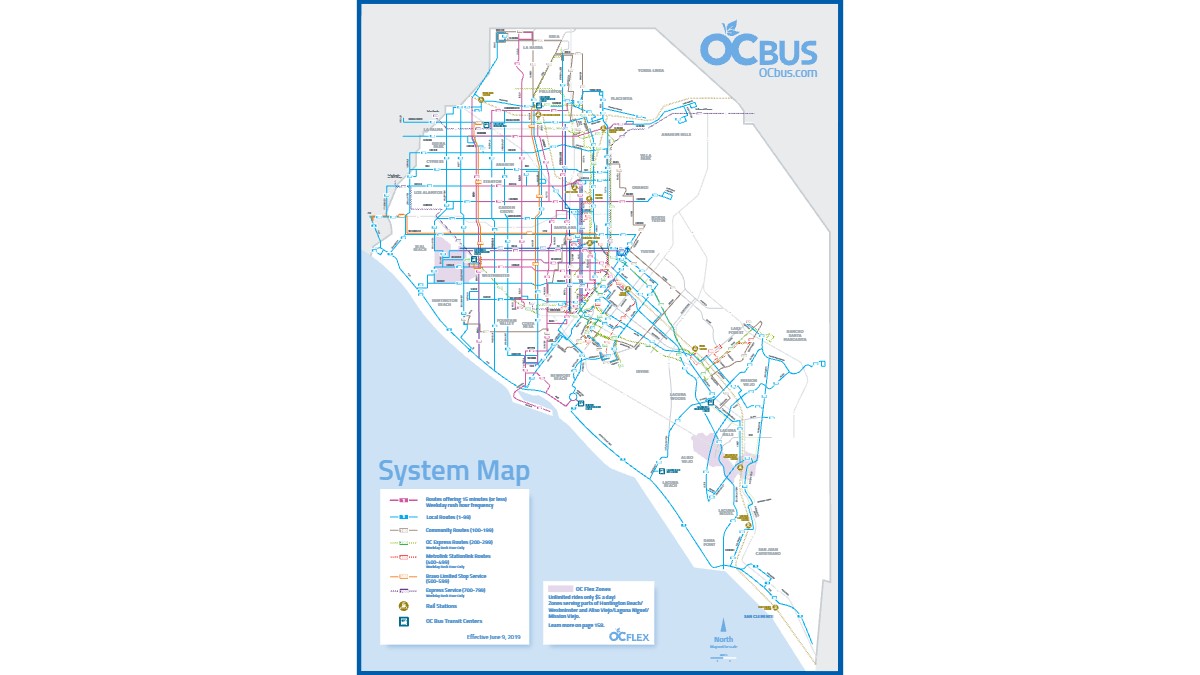 Orange County Bus Routes Map