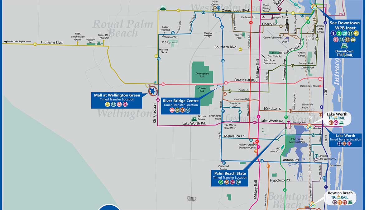 Palm Beach Bus Routes Map