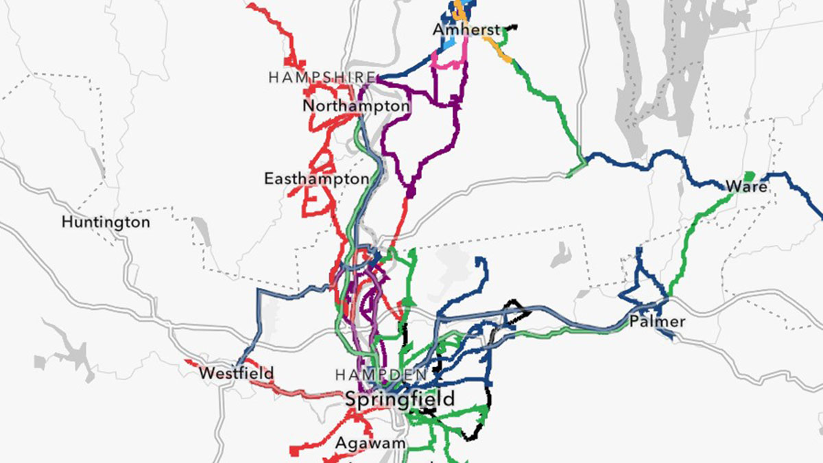 Springfield MA Bus Routes Map