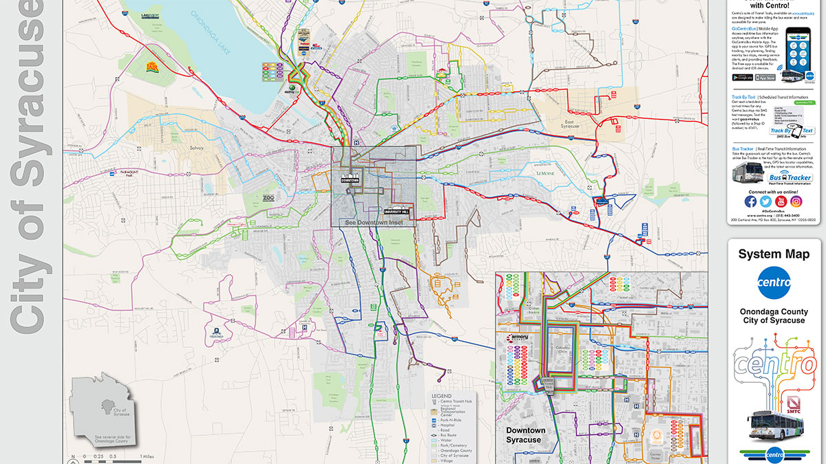 Syracuse Bus Routes Map
