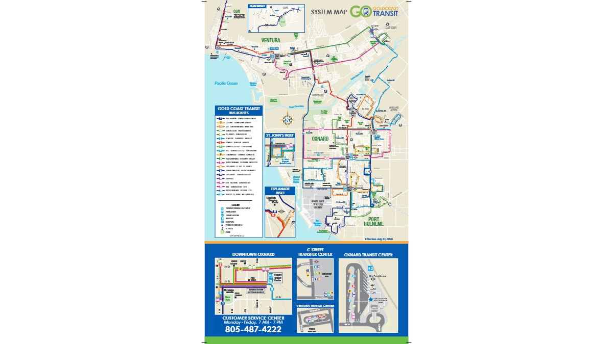 Ventura County Bus Routes Map
