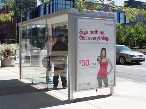Minneapolis-Saint Paul Bus Stop Shelter Advertising