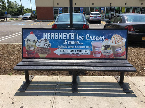 Nassau County NY Bench Advertising