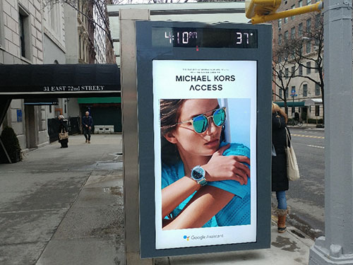 New York City Bus Stop Shelter Advertising, Digital