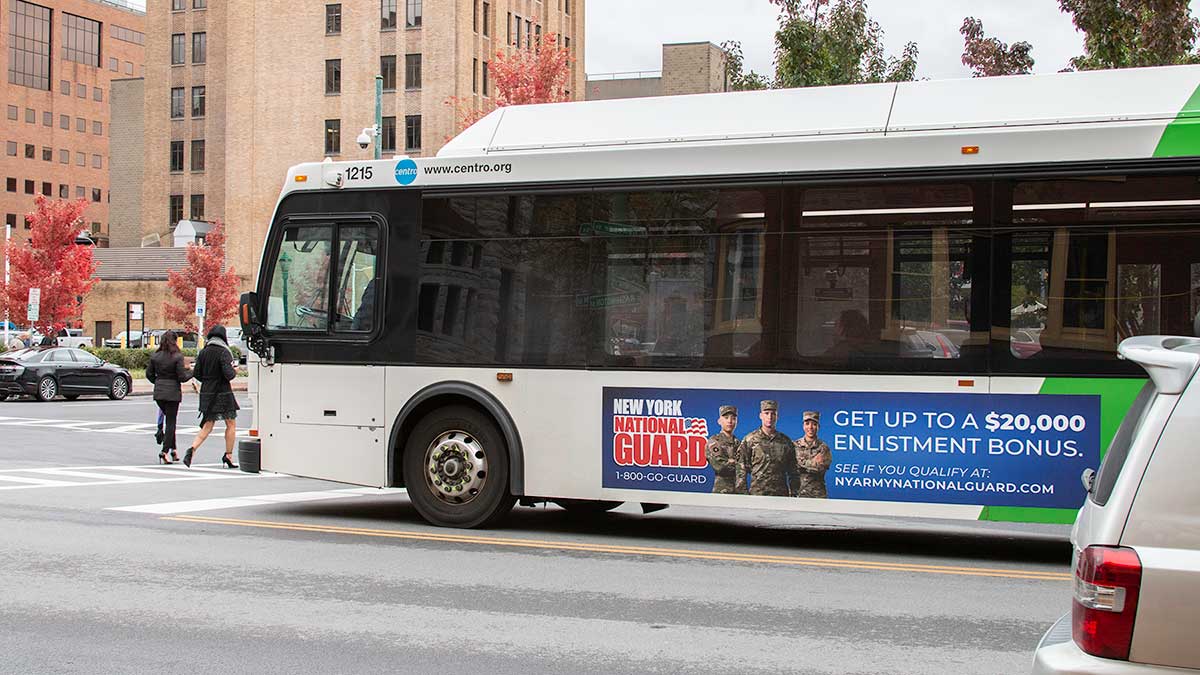Syracuse Bus Advertising Campaign