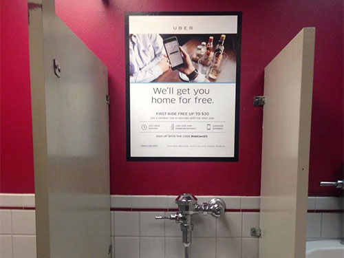 Restroom and Bathroom Advertising