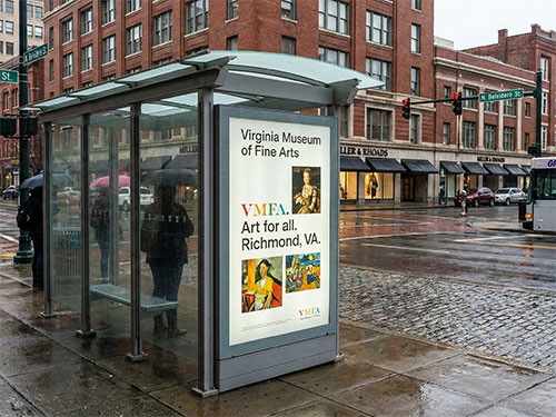 Richmond Bus Stop Shelter Advertising