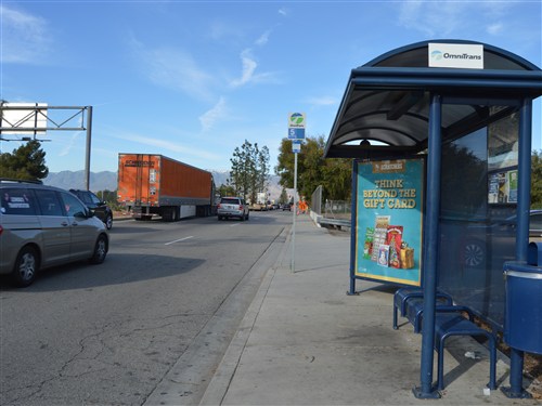 San Bernardino County CA Bus Stop Shelter Advertising