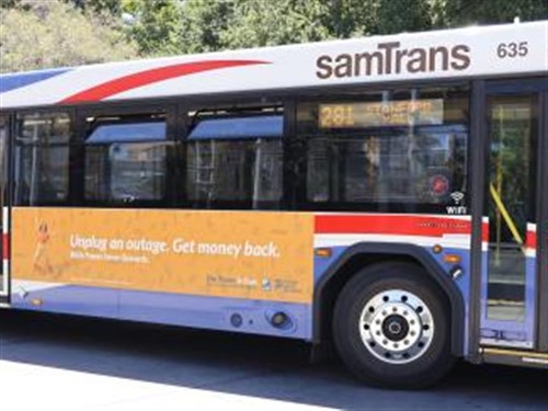 San Mateo CA Bus Advertising