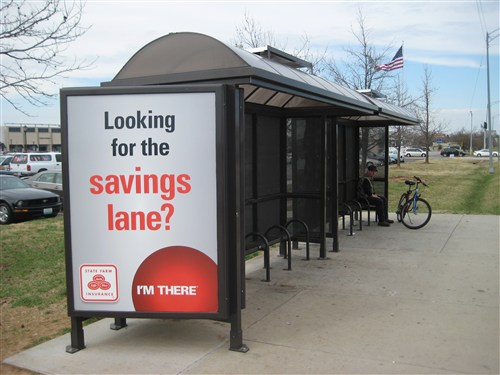 Springfield MO Bus Stop Shelter Advertising