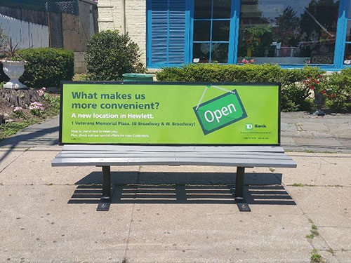 Suffolk County NY Bench Advertising