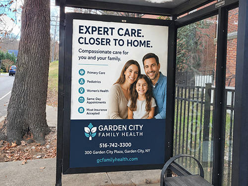 Suffolk County NY Bus Stop Shelter Advertising