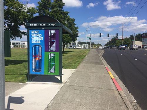 Tacoma Bus Stop Shelter Advertising