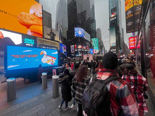 Times Square New York-City (NYC) Advertising with Digital/LED Mobile Billboard Truck 1