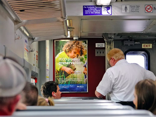 Train Interior Car Card Advertising