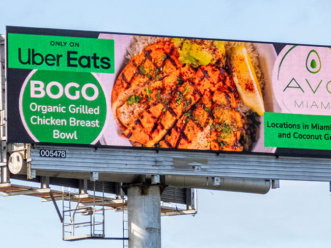 Uber Eats Billboards for Partner Restaurants 4