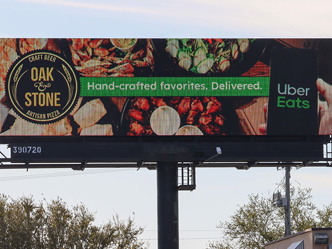 Uber Eats Billboards for Partner Restaurants 5