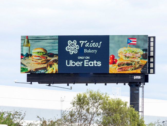 Uber Eats Billboards for Partner Restaurants 8