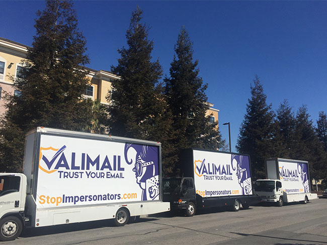 Valimail Mobile Billboard Truck at San Francisco Moscone Center