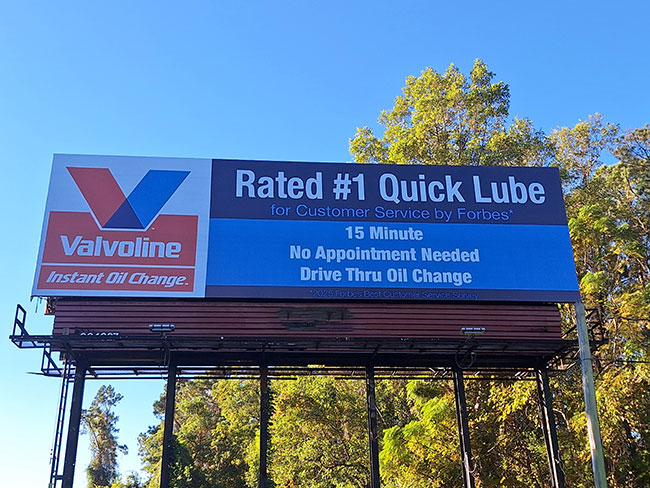 Valvoline out of home advertising 1
